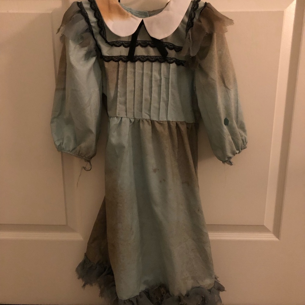 Girl’s Victorian Ghost Girl Halloween Costume Dress